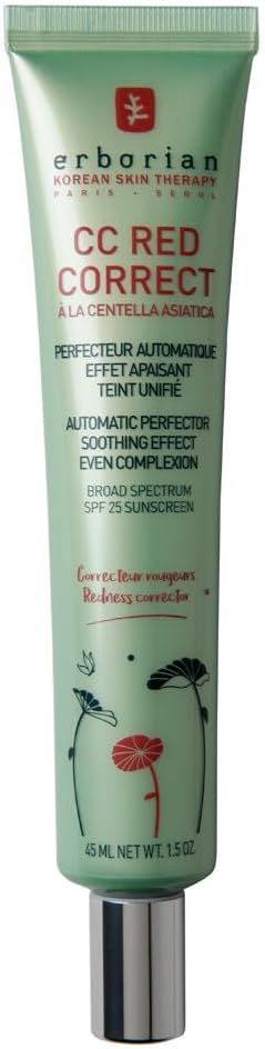 CC Red Correct Cream with Centella Asiatica – Color Correcting Complexion Perfector SPF 25