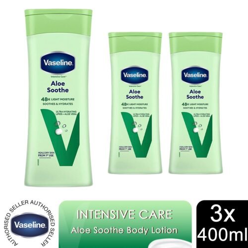 Vaseline Intensive Care Body Lotion, 3 Pack, 400ml