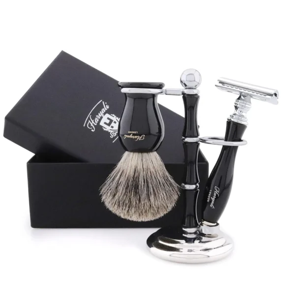 Shaving Set for Men-DE Safety Razor,Shaving Brush, Stand, Soap and Shaving Bowl