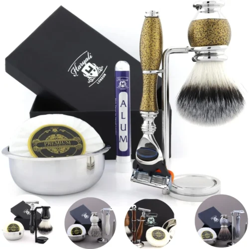 Haryali London Mens Shaving Gift Set Luxury Shaving Kits For Men Grooming Tools