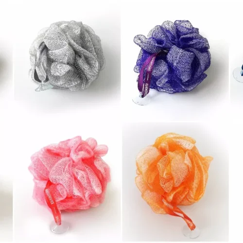 1541 London Exfoliating Bath & Shower Body Puff Scrunchie Buffer (3 Pack)