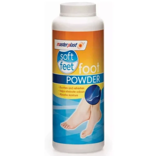 Foot Talc Powder Absorbs Moist Eliminate Odours 170g New Masterplast Soft Feet