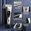 Rechargeable Men's USB Electric Shaver Trimmer Razor for Hair and Beard Grooming