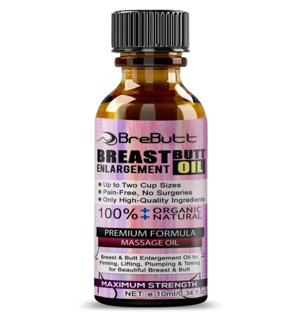 Natural breast & butt enhancement oil – firm, lift & plump safely